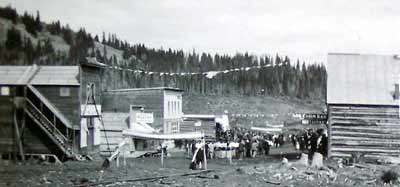 Parade and party in downtown Chitina