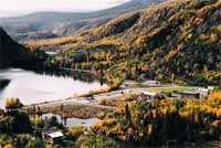 Chitina covered in rich fall colors
