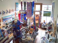 first floor of the gallery as viewed from loft